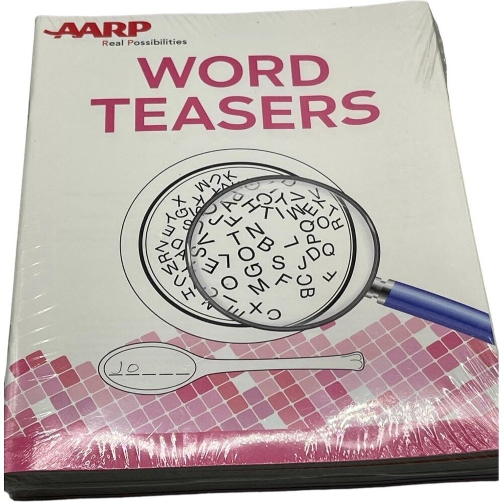 AARP Word Teasers 10 booklets enclosed new in package each different types NEW